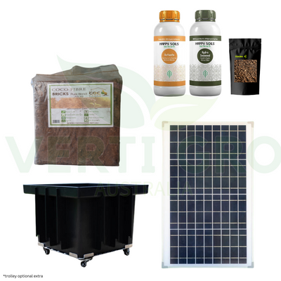 Extra Large  Verandah Planter Conversion Kit to a  Solar Eco Farm