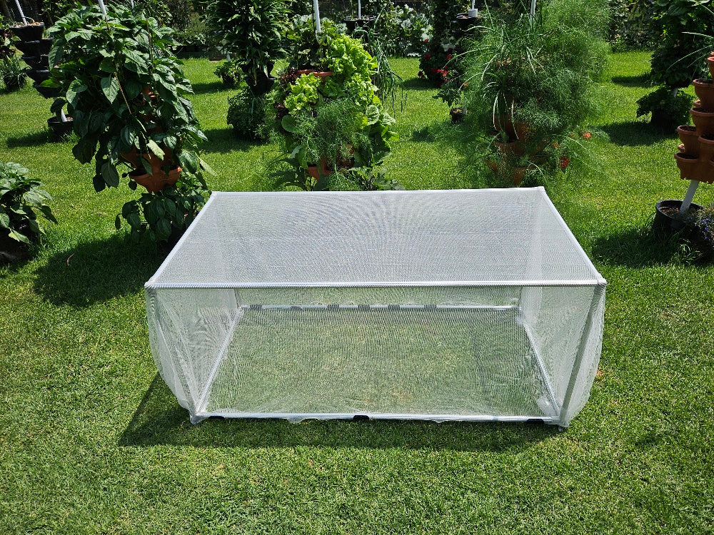 Vegetable Net Frame Custom Flat Roof with base frame