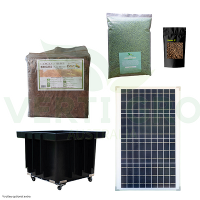 Extra Large  Verandah Planter Conversion Kit to a  Solar Eco Farm