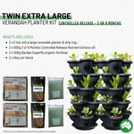 Load image into Gallery viewer, 5 Tier Extra Large Verandah Planter Garden Kit (Inc Coir, Nutrient and Bardee Superfly Organic Booster)
